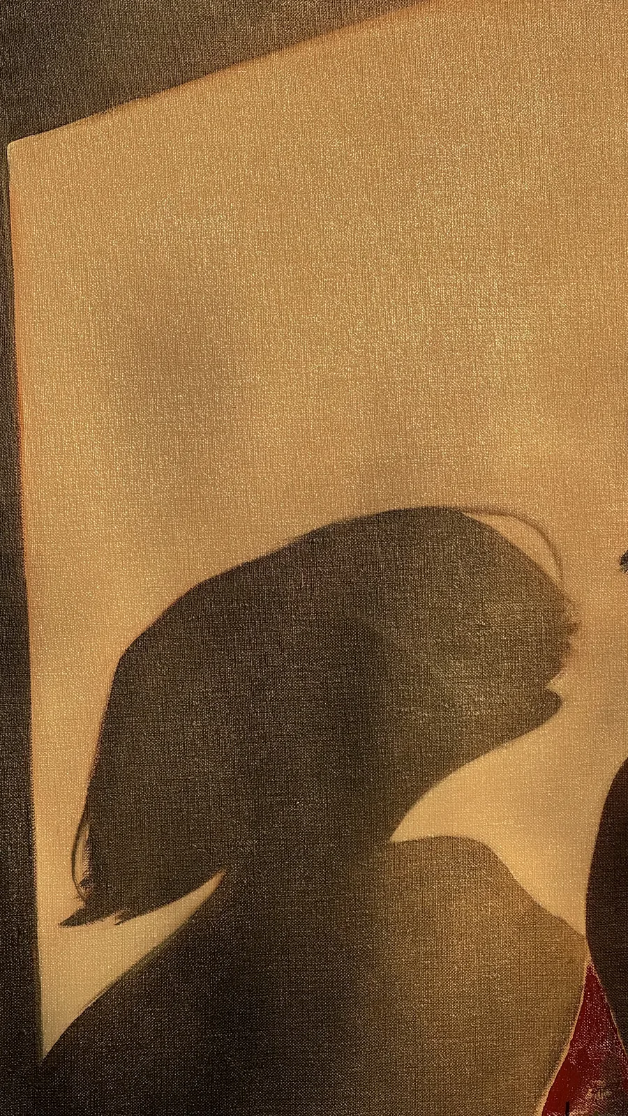 Detail: her shadow on the wall